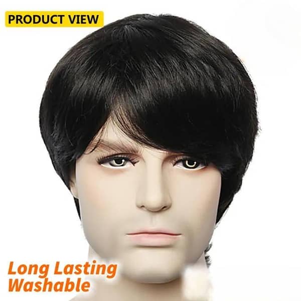 Men's High-Quality Hair Wig - Natural Look and Comfortable Fit