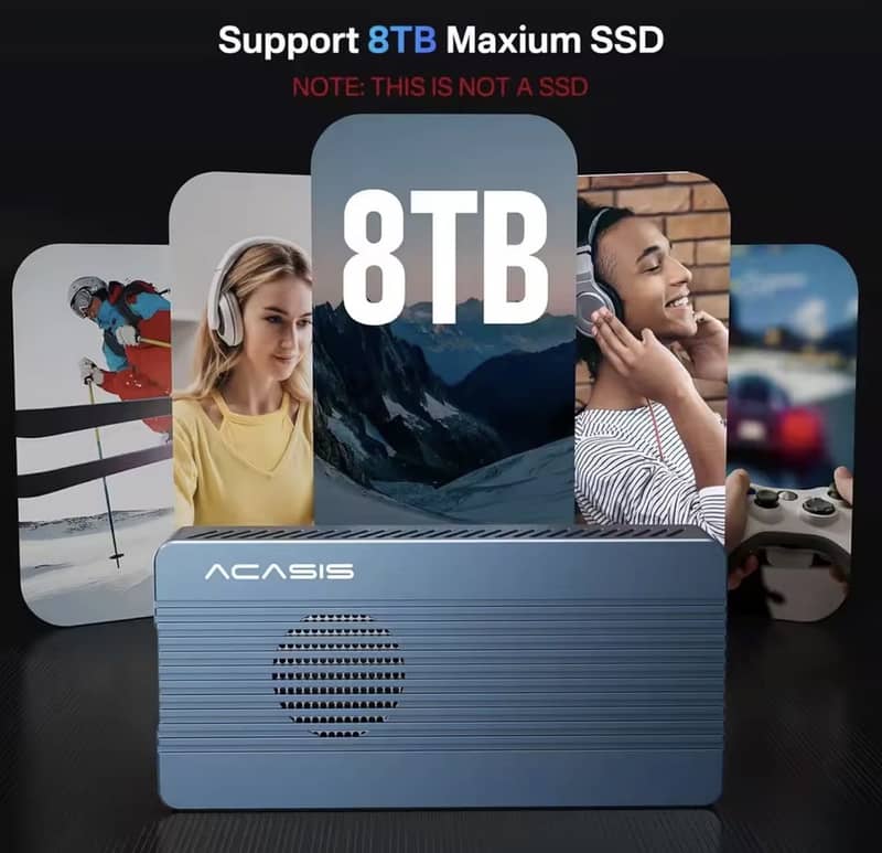 Acasis 40Gbps NVME SSD M. 2 Enclosure Tool-Free 5