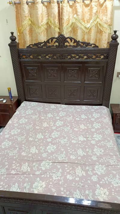 Bed Set with 2 Side Tables – Full Fiber Heavy