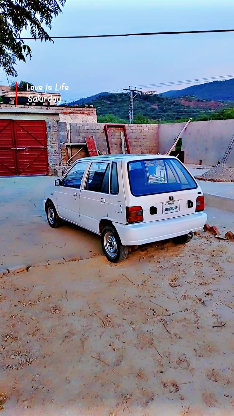 سو فیصد جینون 1998 ماڈل مہران کار براے فروخت اٹک 5