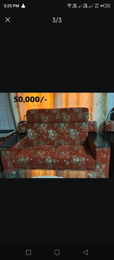 neat and clean sofa set
