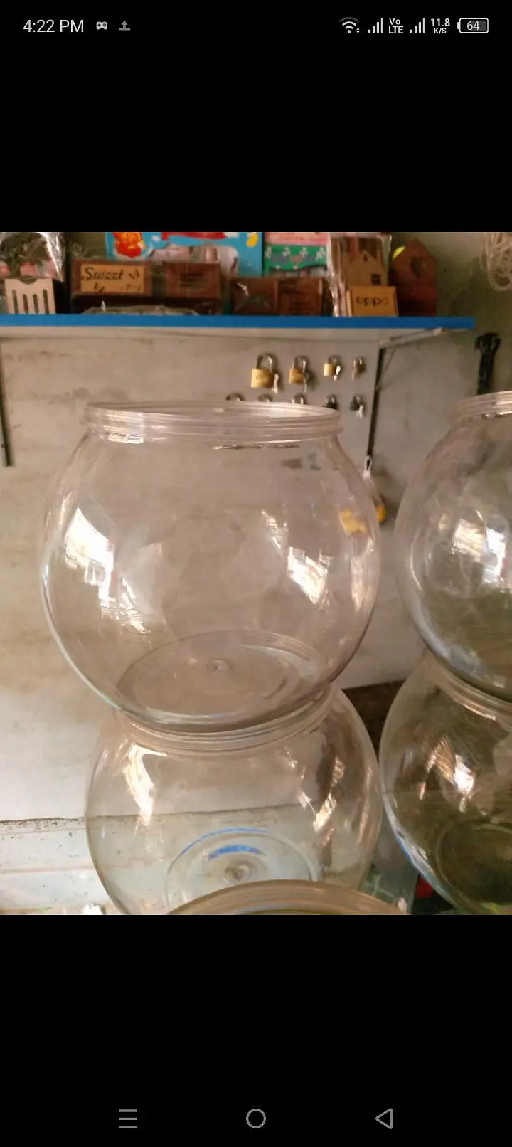 fish bowl with decoration — photo 3