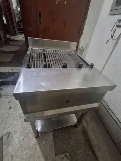 Lava Rock gas grill