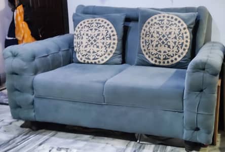 Blueish Gray 2 Seater Sofa