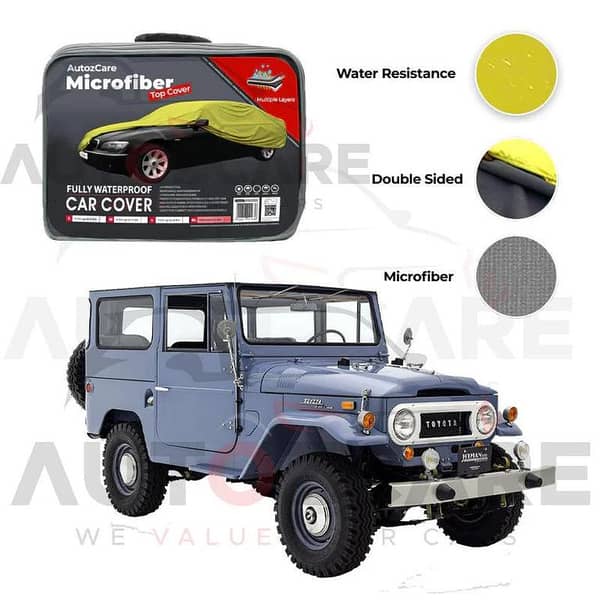 Toyota Land Cruiser FJ40 Microfiber Car Top Cover - Model 1960-1984