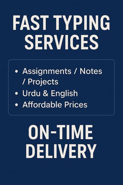 Fast and accurate assignment typing services_affordable rates