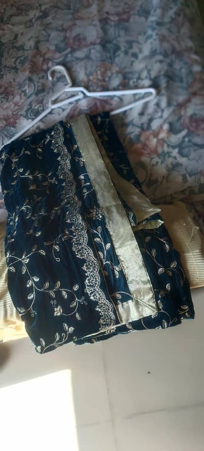 velvet tila work shawl  for sale