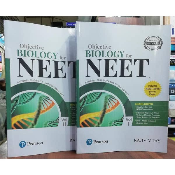 Objective Biology for NEET Volumes 1 & 2 by Rajiv Vijay
