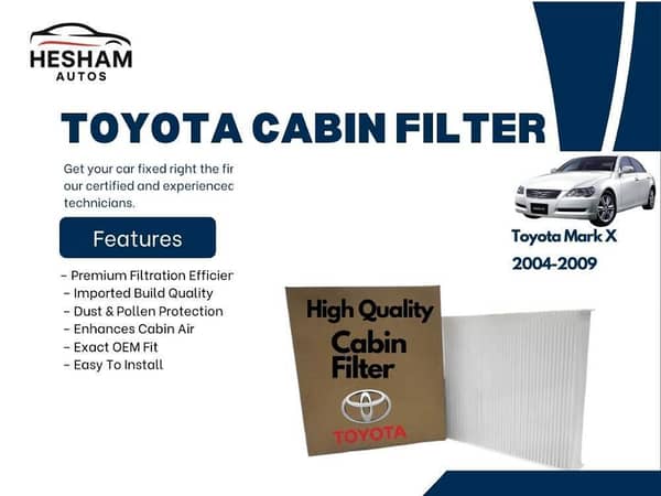 Cabin Filter for Toyota Mark X 2004-2009 - Premium Quality Imported