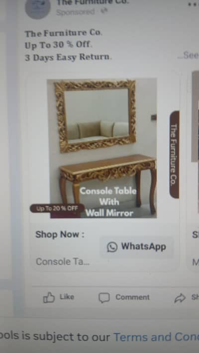 CONSOLE table