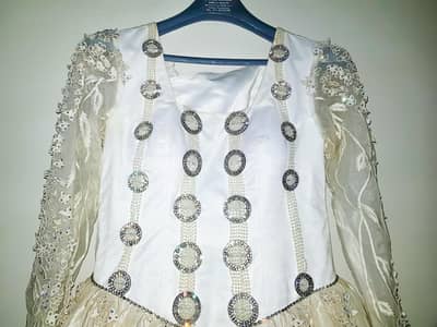 Stunning White Walima Dress -Heavy Original Pearl Work (Imported suit)