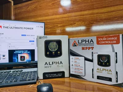 ALPHA MPPT Solar Charge Controller Hybrid MPPT Model# AP-DIGIT-75