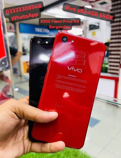 vivo y83 4GB 64GB - Only Phone 10500 - with box charger jelly cover