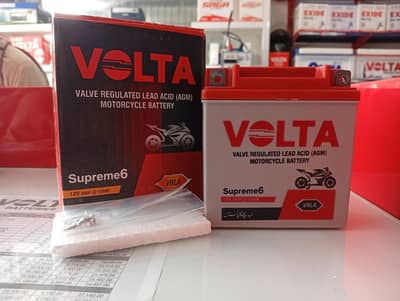 Volta Brand NewDry Battery supreme 6 for (Yamaha YBR)(Suzuki 110)