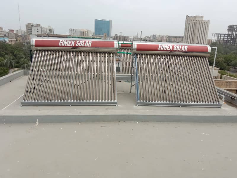 Hybrid Solar geyser solar water heater wifi based solar