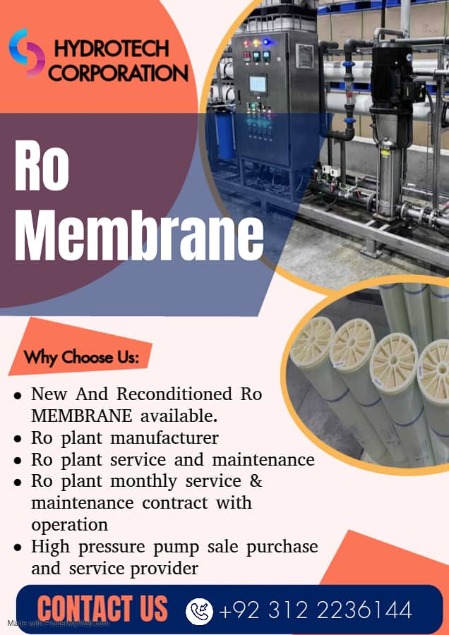 RO Membrane & Pump Maintenance Services 2