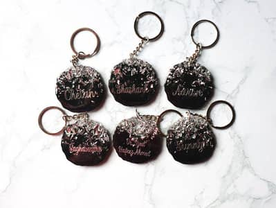 Custom Resin Keychain | Personalized Name Keychain | Handmade Gift