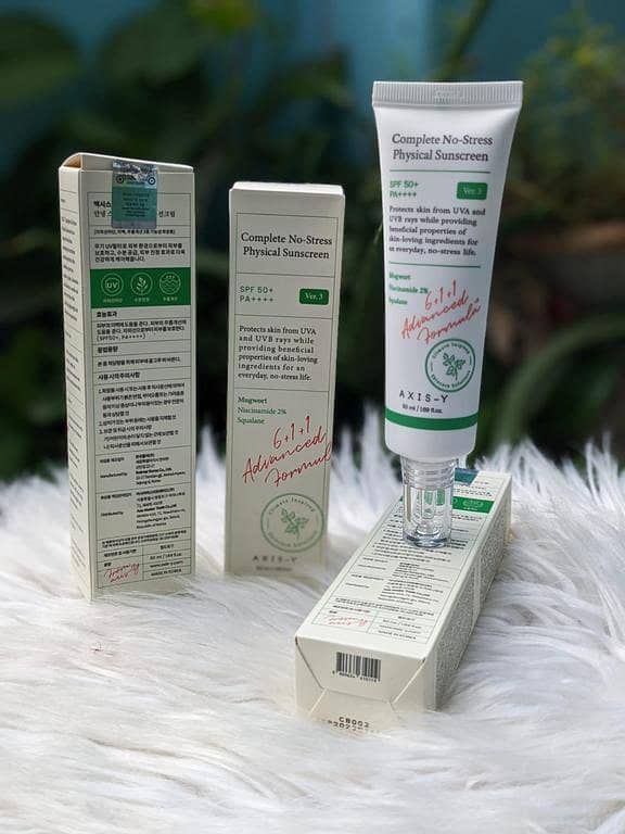 AXIS-Y - Complete No-Stress Physical Sunscreen 50ml - Made in Korea