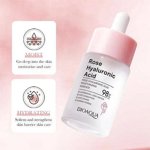 New Original Hyaluronic Acid Rose Face Serum 30ml in pakistan