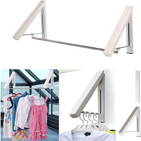 Dual Multifunctional Folding Clothes Hanger with Drying Rack Stand in Pakistan