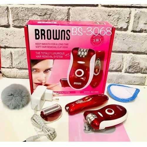 Browns BS-3068 3-in-1 Shaver and Epilator for Hair Removal in Pakistan