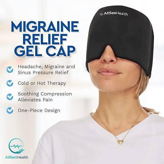 Hot & Cold Therapy Hat for Headache and Migraine Relief