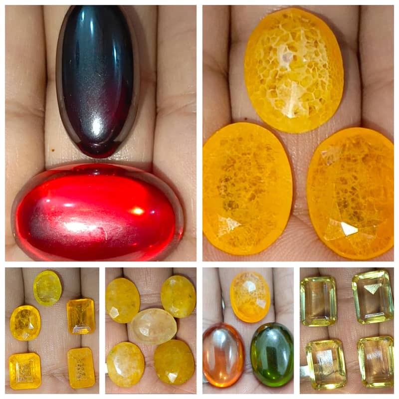 Yaqoot Ruby Pukhraj topaz Zamurad emarled Panna Peridot natural stone 10