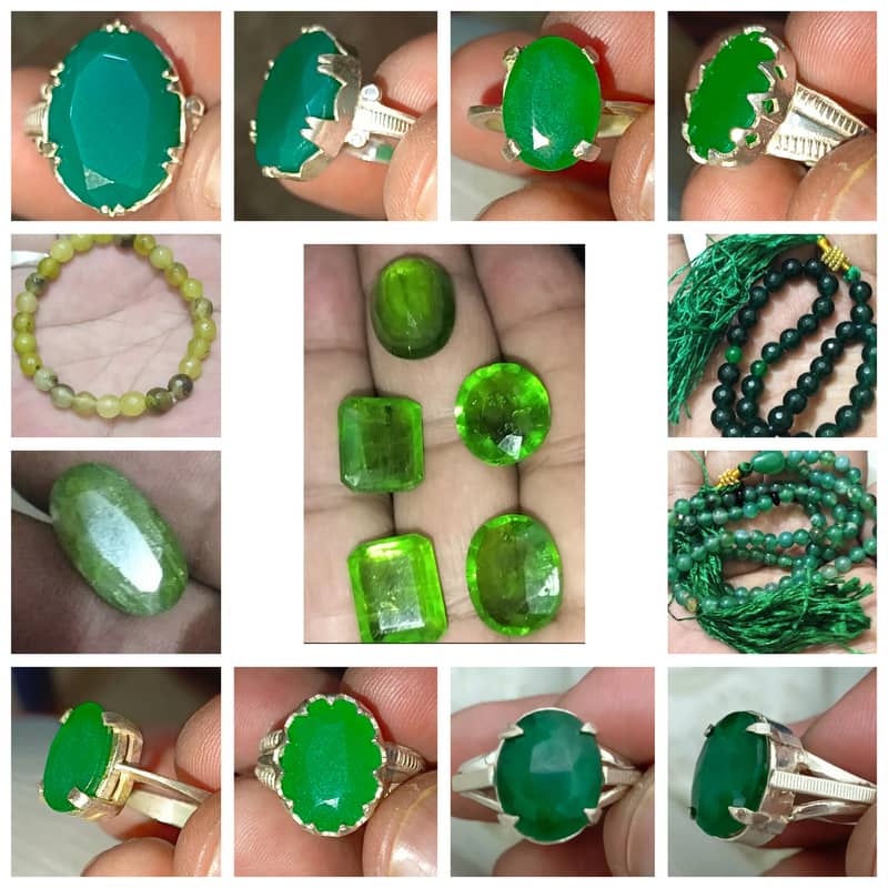 Yaqoot Ruby Pukhraj topaz Zamurad emarled Panna Peridot natural stone 13
