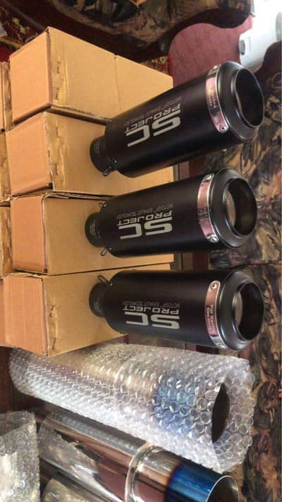 Exhaust, sound boaster, muffler Exhaust for all bikes, cars, jeeps SC