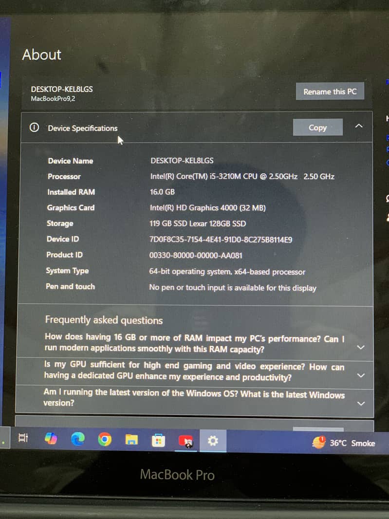 MacBook Pro mid 2012 2