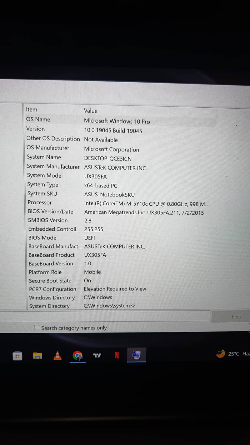 Asus notebook Slim 3