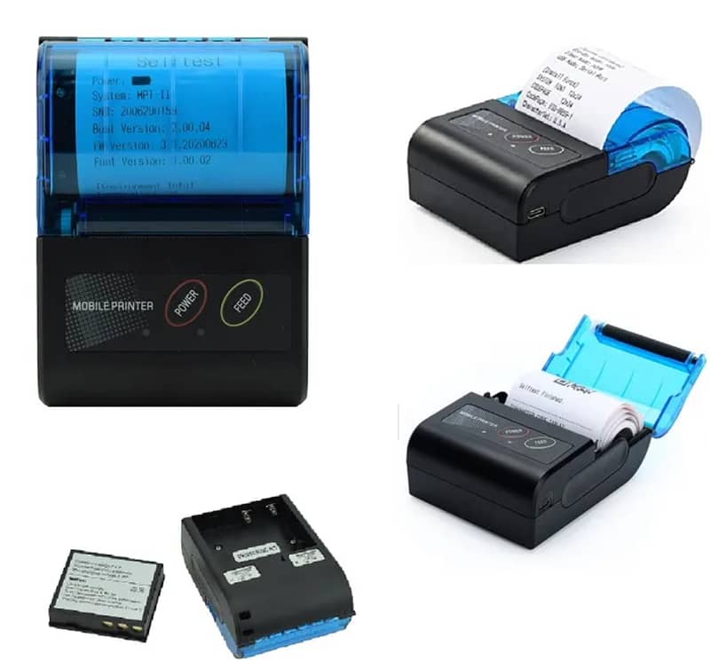 Portable Bluetooth Receipt Printer / Wireless Bluetooth  printer 0