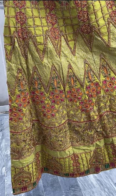 Mehndi lehnga and dupatta for sale