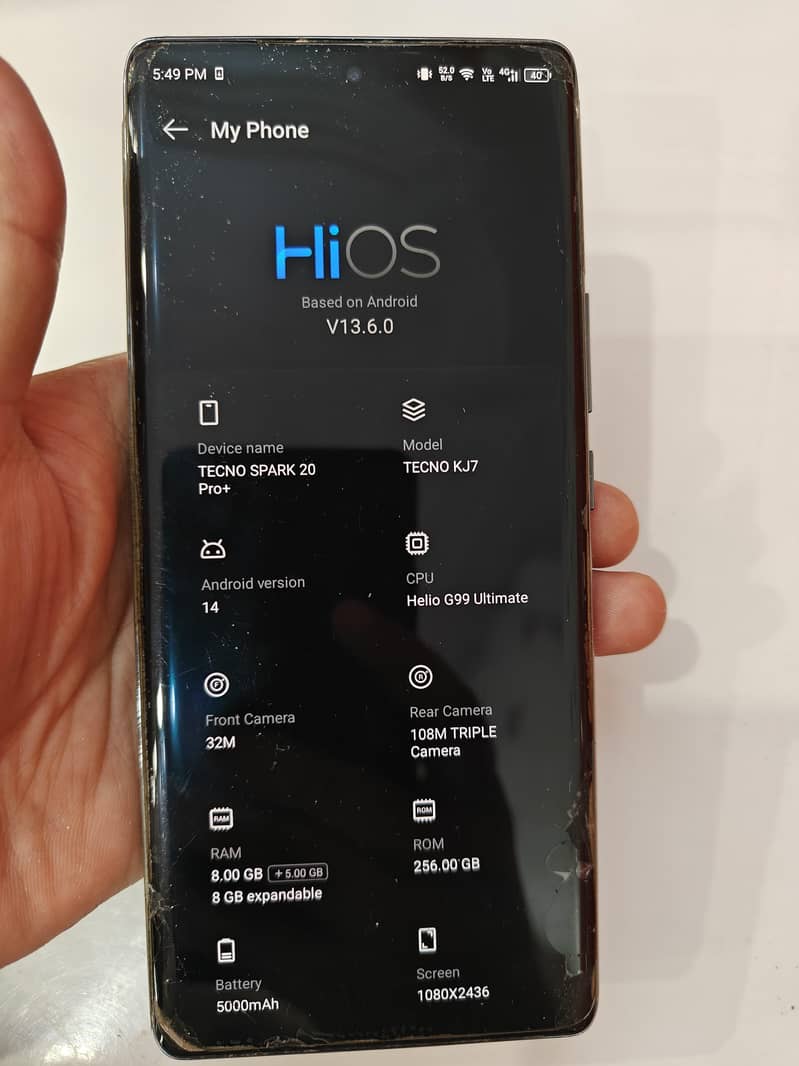 Tecno spark 20Pro plus 4