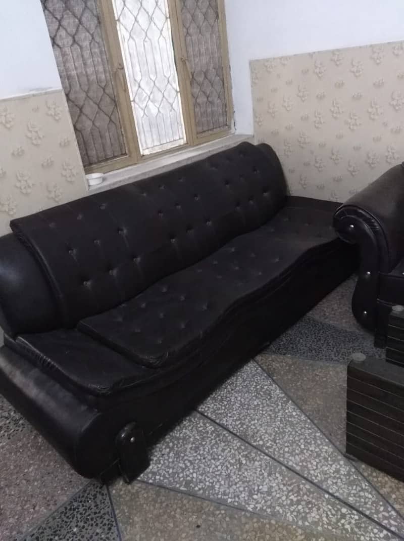 leather sofa set 3+1+1 2