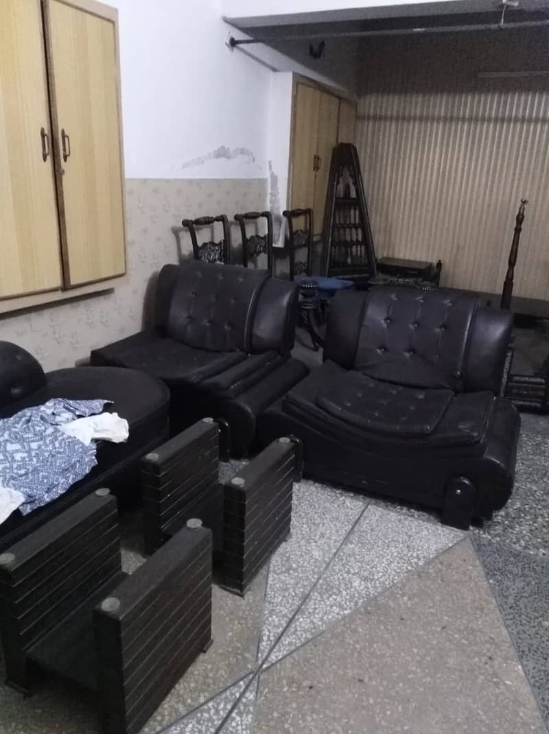 leather sofa set 3+1+1 3