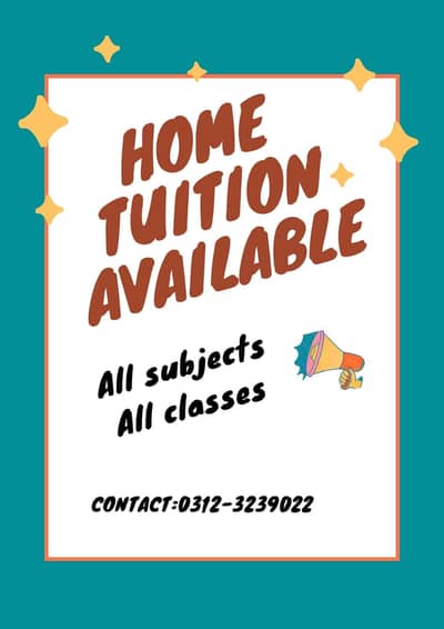 Home Tutor Service  for all whole Hyderabad