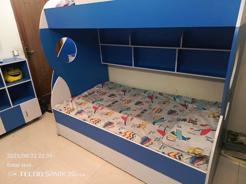 buck bed, study table and rack 1