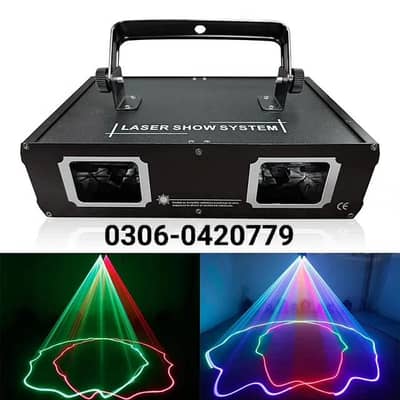 LASER PROJECTOR BEAM DISCO PARTY LIGHT 2HEAD