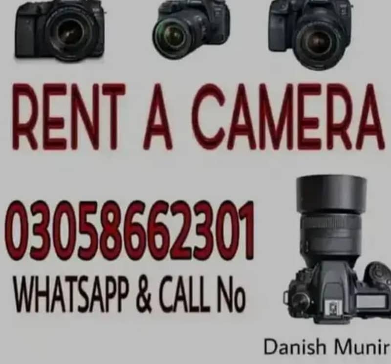 DSLR CAMERA FOR RENT, RENT A CAMERA, DSLR CAMERA ON RENT - Renting ...