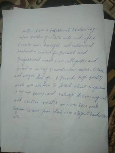 Beautiful Handwriting Services – Neat & Attractive Writing