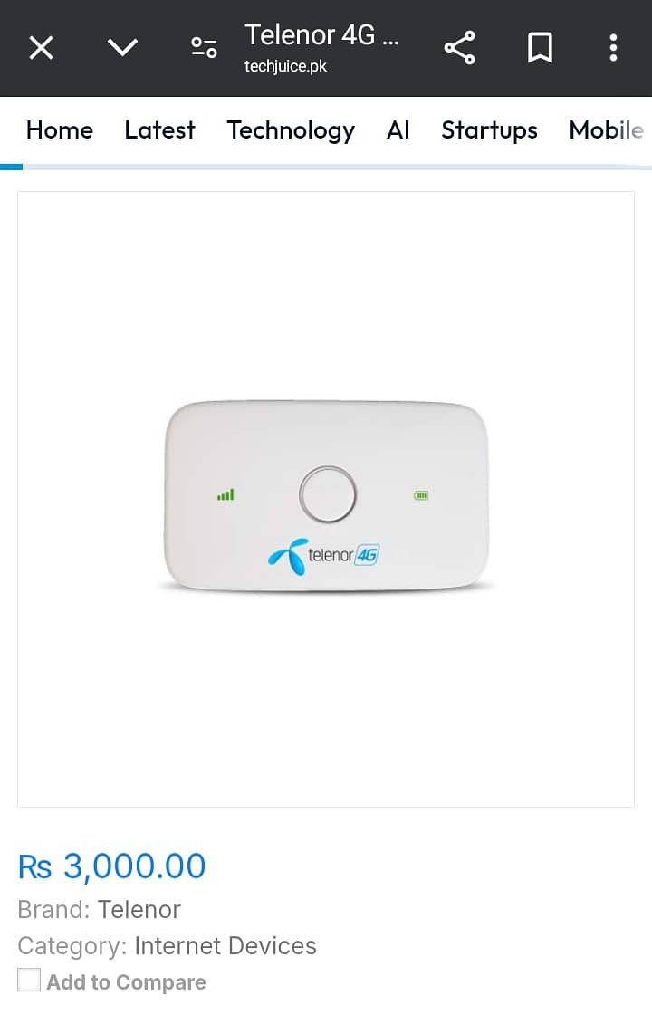 Telenor 4G mobile WiFi never used - Other Home Appliances - 1106584784