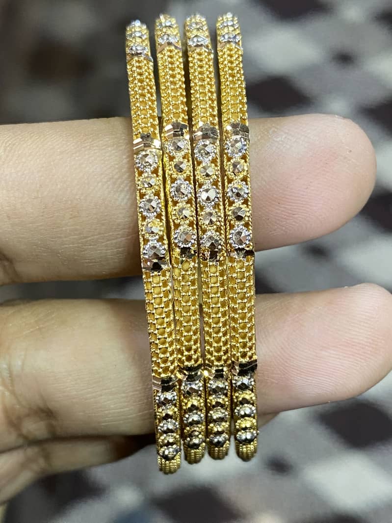 Silver chandi bangles custom designs 2