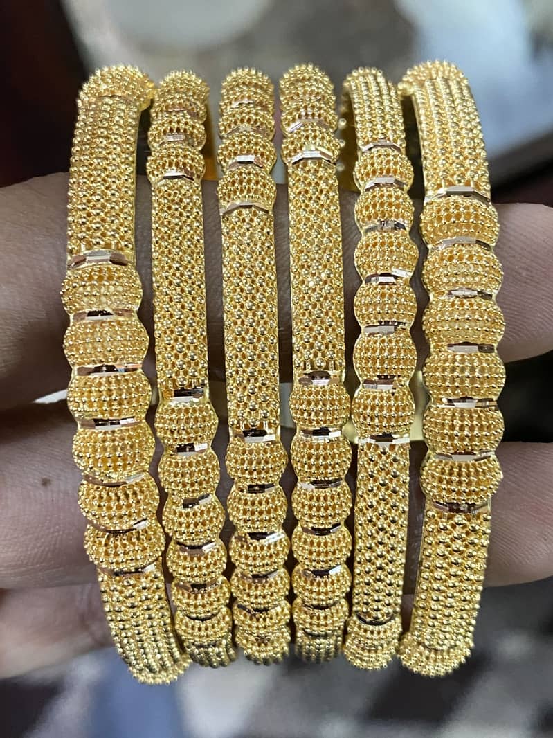 Silver chandi bangles custom designs 12