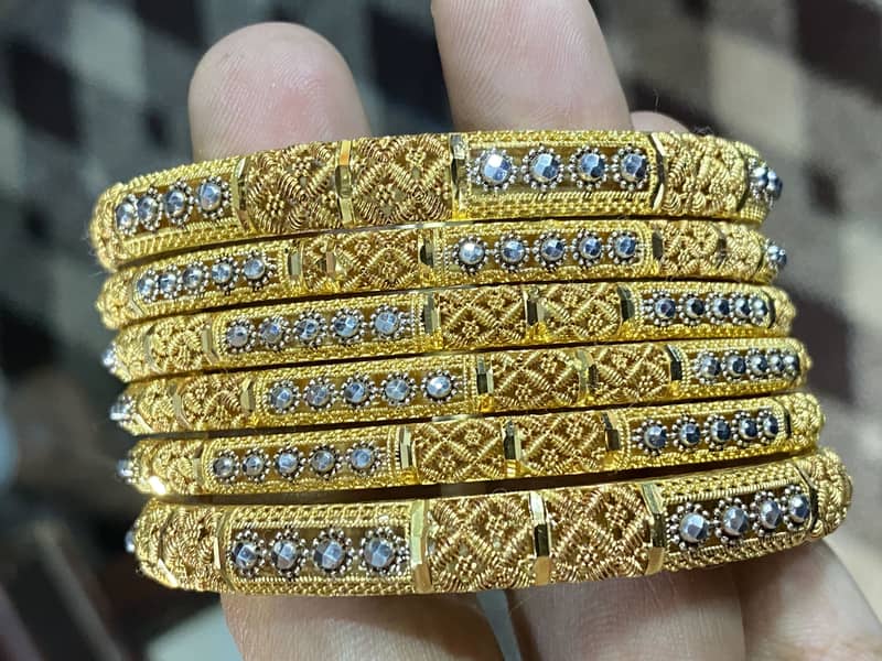 Silver chandi bangles custom designs 13