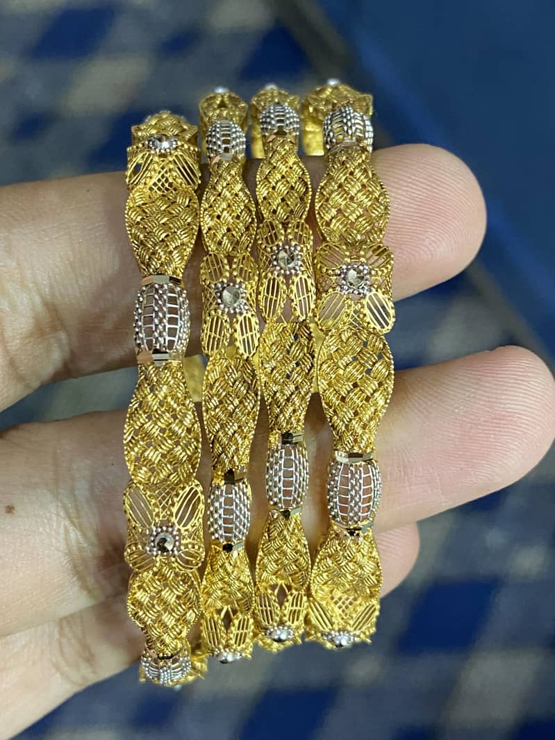Silver chandi bangles custom designs 17