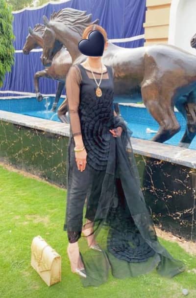 Elegant Black Party Wear Dress