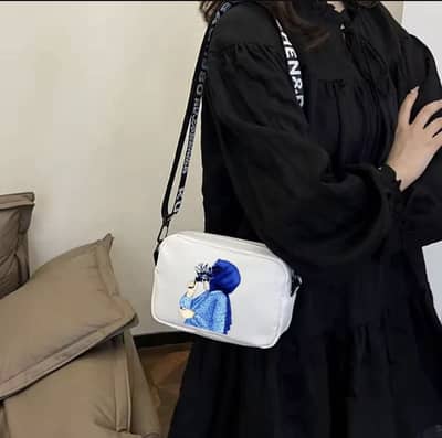 Women’s Maroon Printed Cross body Bag