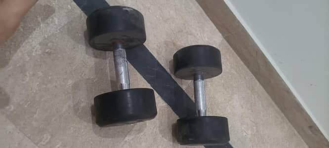 Dumbbells.