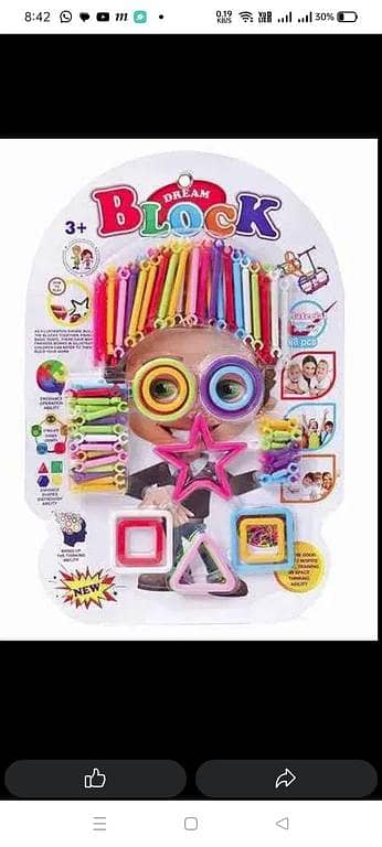 Intelligence Sticks Building Blocks DIY Toy for Toddlers and Kids